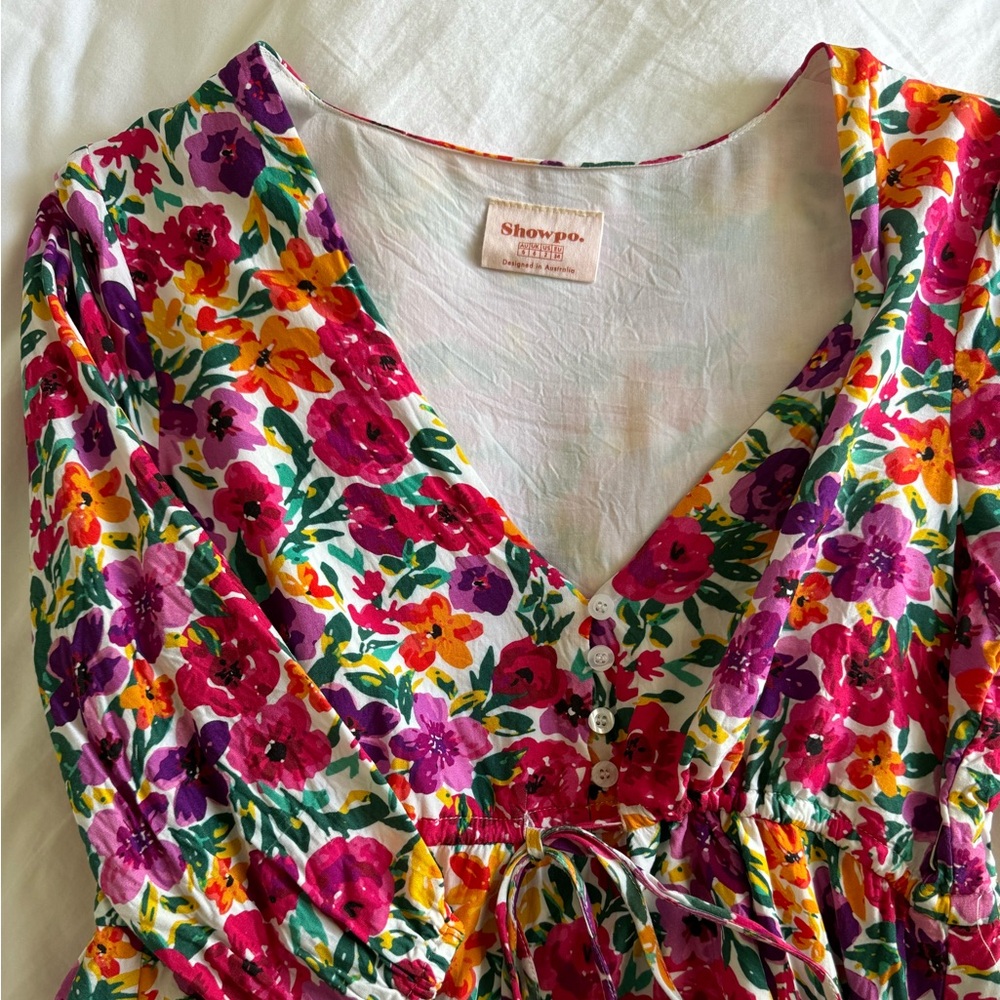 Showpo floral mini dress
